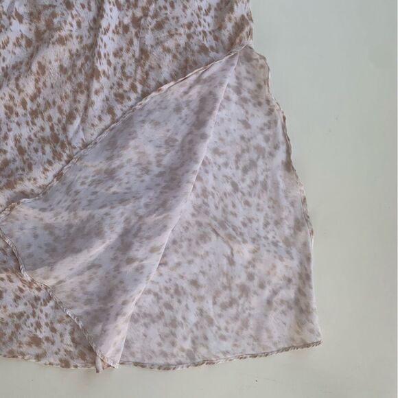 J.Crew skirt Sz XXS drapery cupro-blend flared slip with side slit elastic waist - Picture 10 of 11